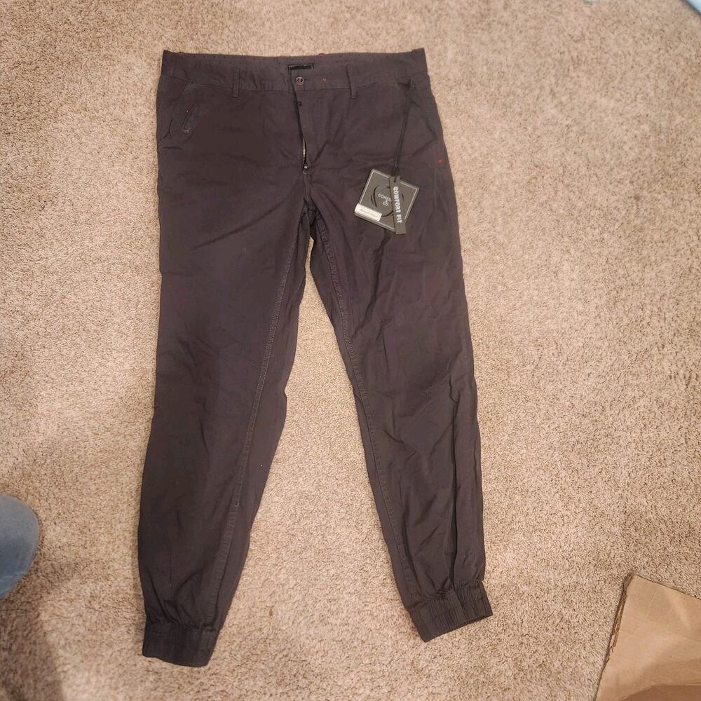 NWT Cohesive & Co Grey Cargo Ankle Pants Sz 36